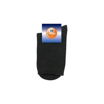 三花素面半筒襪-#5000黑