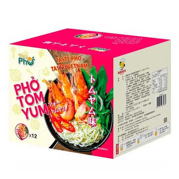 [COSCO代購6] D152227 王麵河粉 杯裝河粉 酸辣蝦湯風味 61公克 X 12入