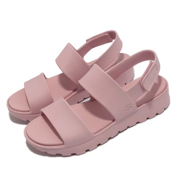 Skechers 涼拖鞋 Footsteps Breezy Feels 女鞋 男鞋 淡粉色 嫩粉 休閒 魔鬼氈 111054BLSH