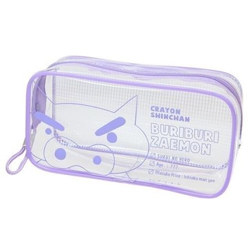 【震撼精品百貨】蠟筆小新_Crayon Shin-chan~蠟筆小新透明筆袋 化妝包-肥嘟嘟佐衛門*14924