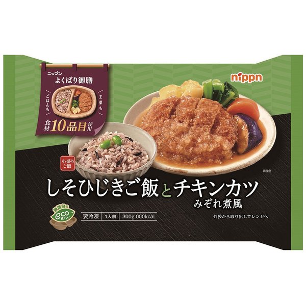 ニップン よくばり御膳 しそひじきご飯とチキンカツみぞれ煮風 300g