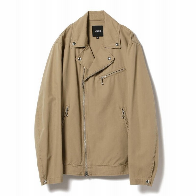 ビームス アウトレット Beams ライトウェイト ライダース ジャケット メンズ Beige S Beams Outlet 通販 Lineポイント最大get Lineショッピング