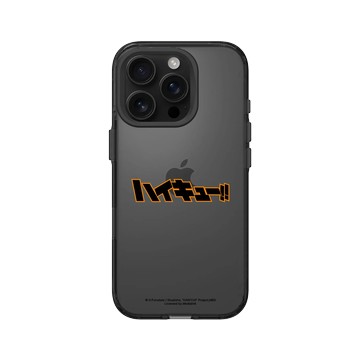 iPhone 16 Pro Clear (相機按鈕) 酷墨灰 - 排球少年 Haikyu!! - 排球少年日文 Logo