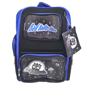 輕量透氣護脊書背包  酷企鵝 黑色  35 x 18 x 40cm