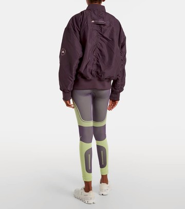 Adidas by Stella McCartney Ruched technical bomber jacket