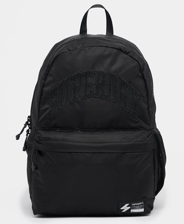 Superdry Men's Unisex Code Graphic Montana Rucksack Black - Size: 1SIZE