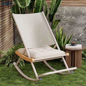 【夏季新品】室內小戶型專用單人躺椅陽臺客廳休閑搖搖椅老人適用 pb6251