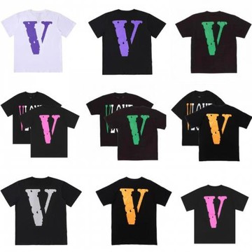 王一博同款潮牌VLONE JERRY短袖后背大V寬松T恤男女情侶ins高街夏