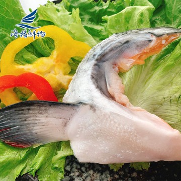 【海揚鮮物】(免運)智利鮭魚下巴 500g/包-3入組 烤肉火鍋 智利鮭魚 鮭魚下巴