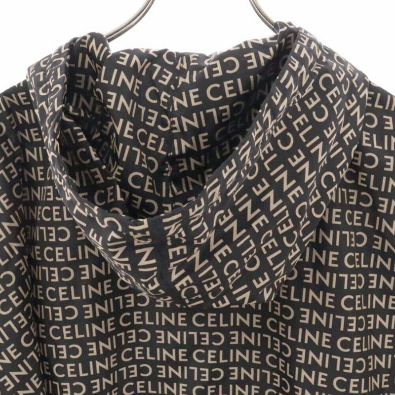 CELINE セリーヌ ロゴプリント総柄 ハーフジップ ナイロン