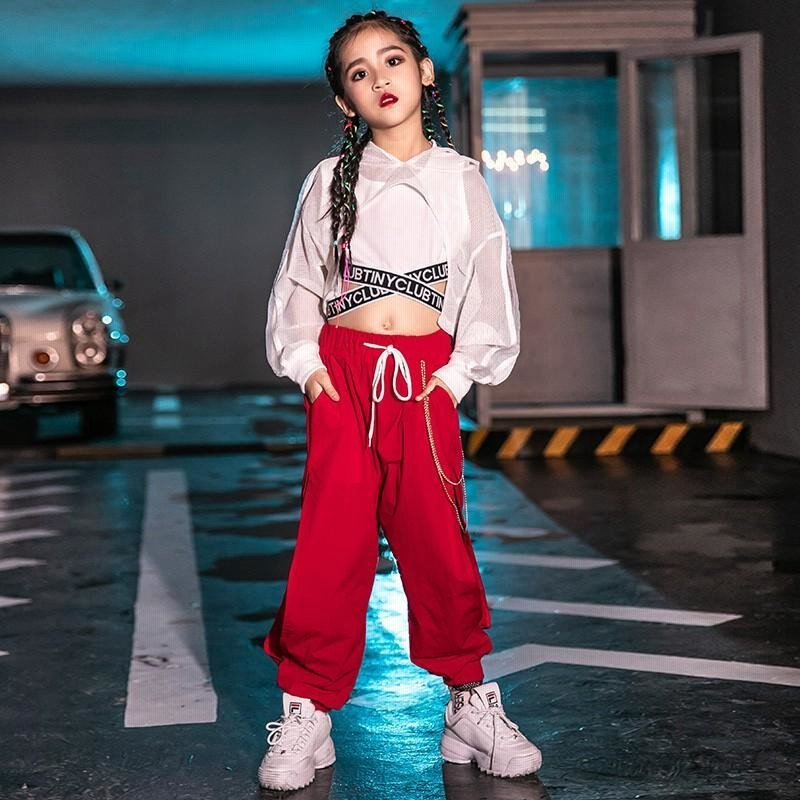 セットアップ キッズ 女の子 Tシャツ 白 150 ダンス パンツ スポーツ 通販 キッズダンス服 セットアップ レッスン着 半袖長ズボン 韓国aa149