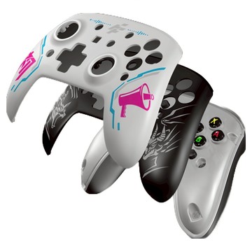 flashfire 龍紋+初音可換面蓋 Switch/PC 雙模無線藍牙手把 S203CE  1入