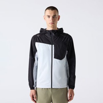 DESCENTE 迪桑特 外套 男 運動連帽外套 寬鬆版型 快排 TOUGH WOVEN MOTION 黑白 SQ323RWB82-PBLK