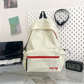 特價💡輕便簡約大學生女雙肩包書包初高中校園風大容量背包旅行電腦包 QS0B