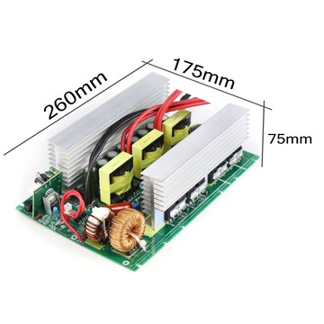 戶外電源 大功率逆變器 車載電瓶轉換 汽車備用電源1500W純正弦波逆變器 戶外電源轉換器 儲能電源逆變器 裸板散熱器
