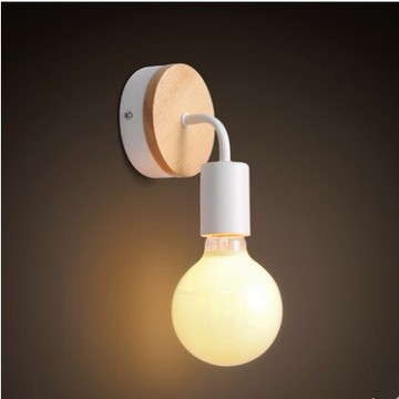 威森家居】北歐 實木燈泡壁燈 現貨原木工業風現代簡約復古吸頂燈吊燈壁燈大廳客廳臥室陽台燈具LED設計師 L161208