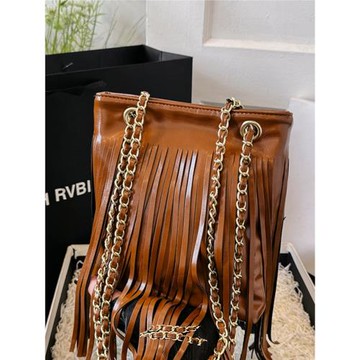 美式波西米亞流蘇包2026新款仿麂皮復古馬鞍包時尚辣妹單肩斜挎包