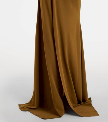 Alex Perry Draped open-back crêpe jersey gown
