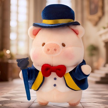【Toyzeroplus】罐頭豬LuLu 繽紛樂園 - 超級富豪Lu毛絨掛件