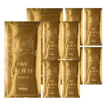 PINKFOOT 黃金金條造型信封  金色  10個