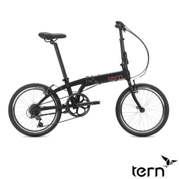 Tern Link A7 20吋7速鋁合金折疊自行車/小折-煤灰黑底粉標
