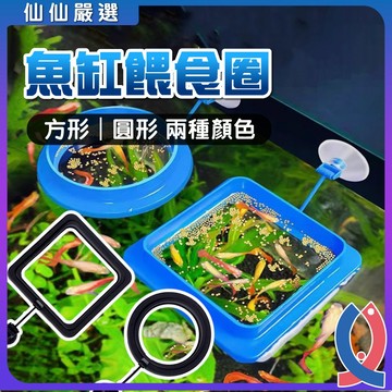 (仙仙嚴選) 餵食圈 圓型 方型浮力餵食圈 魚飼料 餵食圈 餵食器 水族用品 浮力餵食圈 飼料餵食圈 餵食器 餵魚