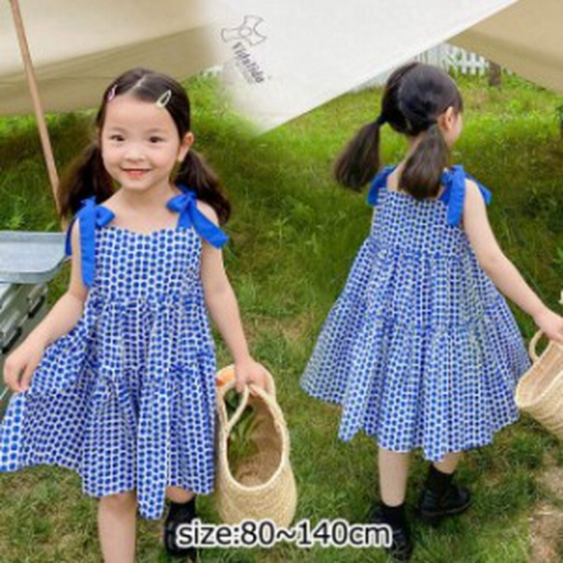 無袖 リボン 女の子 ワンピース キッズ ロングワンピース 夏 水玉 キッズワン ドット切り替え カジュアル ノースリーブワンピース 子供服 通販 Lineポイント最大5 0 Get Lineショッピング