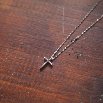 十字架純銀項鍊 日常百搭 鎖骨鍊 基督信仰飾品
