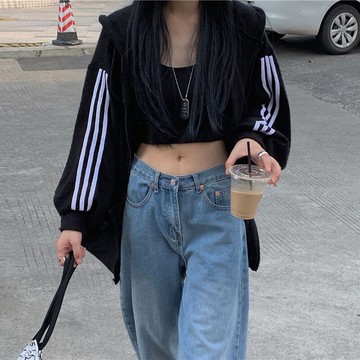 春秋季薄款衛衣女年新款寬松百搭連帽運動外套上衣ins潮