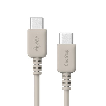 Avier One Step Terra USB-C to C 環保快充傳輸線(1.5M)_奶茶棕