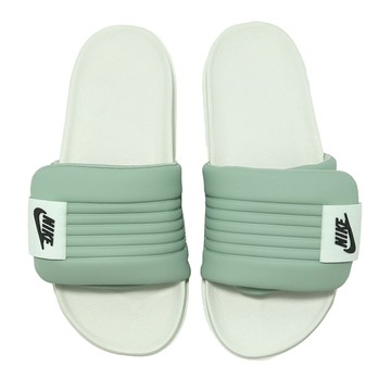 Nike 拖鞋 Wmns Offcourt Adjust Slide 女鞋 綠 魔鬼氈 DV1033-300