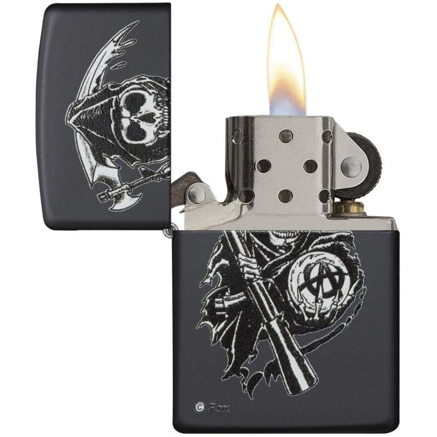 Sons Of Anarchy Black Matte Zippo Lighter -*Free Engraving on Backside