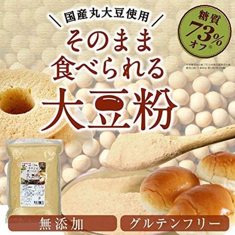 波里 そのまま食べられる 大豆粉 500g 国産丸大豆 グルテンフリー