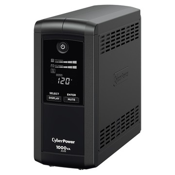 CyberPower 1000VA 不斷電系統，具有防雷擊與突波保護功能  CP1000AVRLCDA