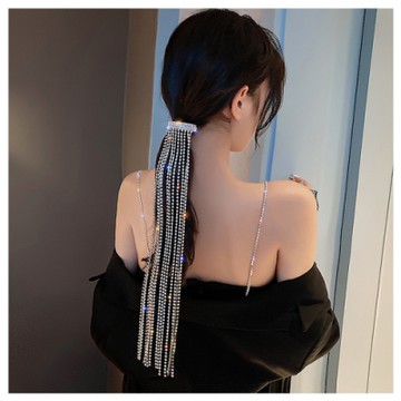 梨花HaNA IG閃亮登場．瘋狂閃耀全手工水鑽馬尾髮夾