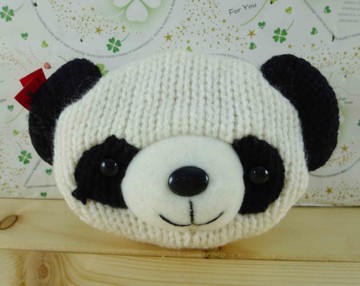 【震撼精品百貨】San-X動物家族_熊貓~針織零錢包