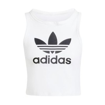 Adidas Trefoil Tank IP0679 女 背心 運動 休閒 經典 三葉草 挖背 棉質 舒適 白黑