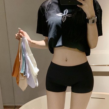 夏季薄款無痕冰絲安全褲辣妹緊身防走光內褲內搭褲
