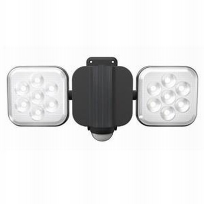 ライテックス フリーアーム式LEDセンサーライト 防雨型 コンセント式タイプ 天井取付可 8W×2灯 1500lm ハロゲン300W相当 CAC-16