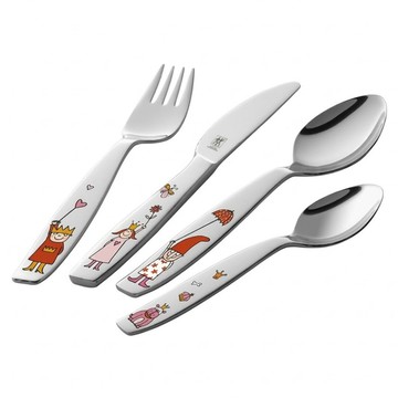 ZWILLING 雙人 騎士埃克伯特 兒童餐具4件組 1000823  單品  混和顏色  1組