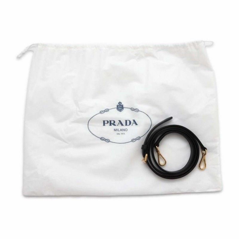 プラダ ハンドバッグ ギャザー レザー 1BA172 PRADA バッグ 2way