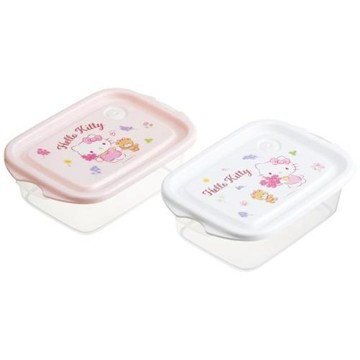 小禮堂 Hello Kitty 保鮮盒 2入組 (花束款)