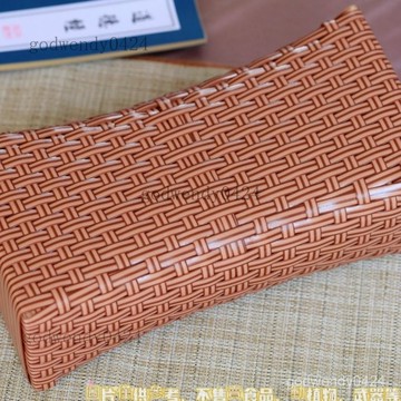 藤枕仿藤編枕夏涼枕頭鏤空單人空心學生枕汗蒸桑拿枕實木枕 涼蓆枕頭 清涼藤枕 午休枕 彈簧枕 午睡枕床頭枕 涼枕 編織藤枕