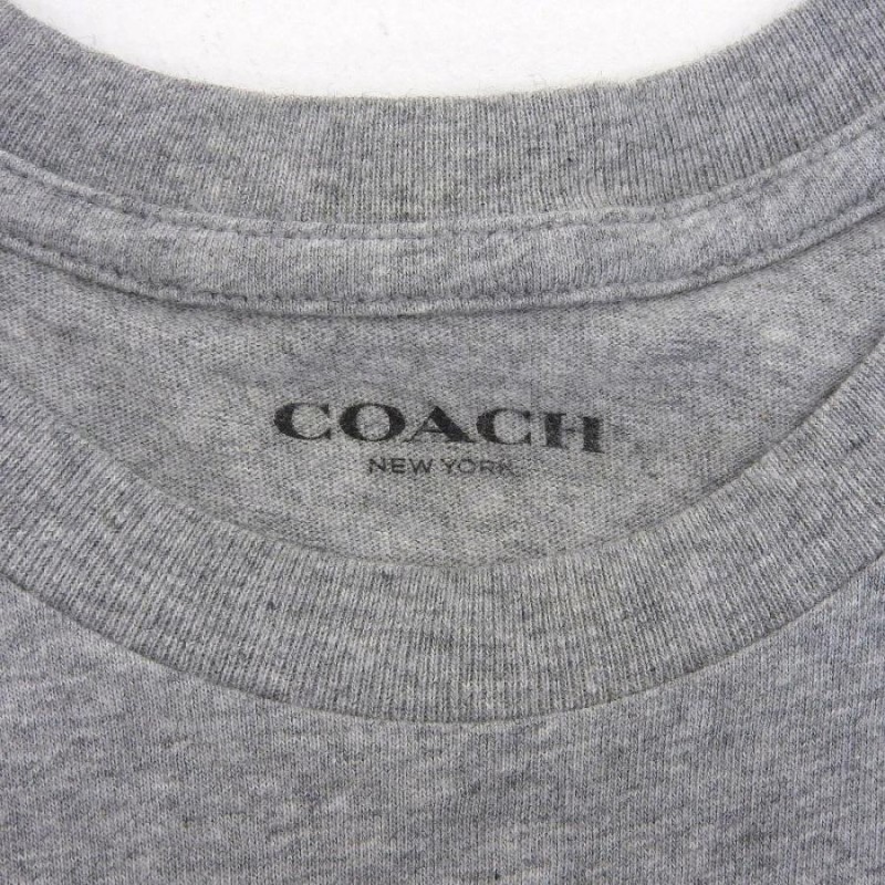 コーチ COACH シグネチャー Tシャツ コットン グレー XS F33780 本物