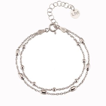 LUCIANO MILANO 星空-歲月純銀手鍊(白K色)