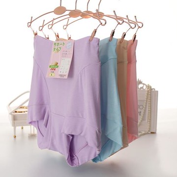 外貿日本大碼女士高腰平角莫代爾棉夏季無痕收腹內褲舒適柔軟媽媽