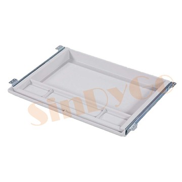 【鑫蘭家具】ABS薄中抽抽屜 905色 塑膠製 無鎖 W56*D40*H3.7cm 辦公桌抽屜 電腦桌抽屜