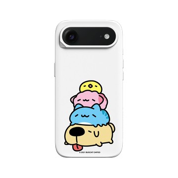 iPhone Air SolidX 白 - 貓貓蟲咖波 Bugcat Capoo - 咖波好朋友趴趴睡