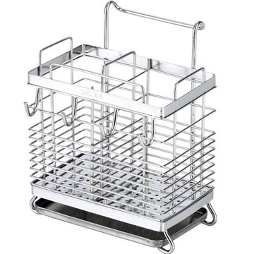 不銹鋼筷子筒廚房可壁掛瀝水籠架勺子筷子家用免打孔收納盒筷筒架