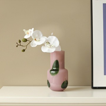 【網紅輕奢】芬頓花瓶 玻璃花瓶 客廳裝飾 水養插花 民宿擺件 高檔花器 手工吹制 復古藝術 提升家居格調